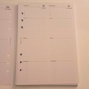 A5 Planner Calendar + Weekly Inserts